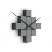 Dizajnové nástenné nalepovacie hodiny Future Time FT3000TT Cubic titanium