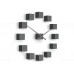 Dizajnové nástenné nalepovacie hodiny Future Time FT3000TT Cubic titanium Dizajnové nástenné nalepovacie hodiny Future Time FT3000TT Cubic titanium