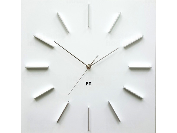Dizajnové nástenné hodiny Future Time FT1010WH Square white 40cm Dizajnové nástenné hodiny Future Time FT1010WH Square white 40cm