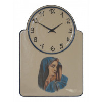 Nástenné keramické hodiny Terra-Keramik tk018, 31cm