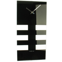 Bold Stripes kyvadlové nástenné hodiny Nextime 38x19cm
