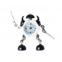 Budík r.o.b.o.t., čierny 15cm Budík r.o.b.o.t., čierny 15cm
