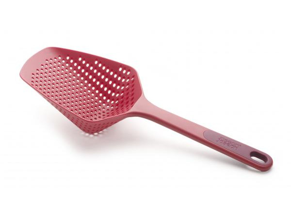 Cedníková lyžica JOSEPH JOSEPH Scoop ™ Plus, velká / červená Cedníková lyžica JOSEPH JOSEPH Scoop ™ Plus, velká / červená