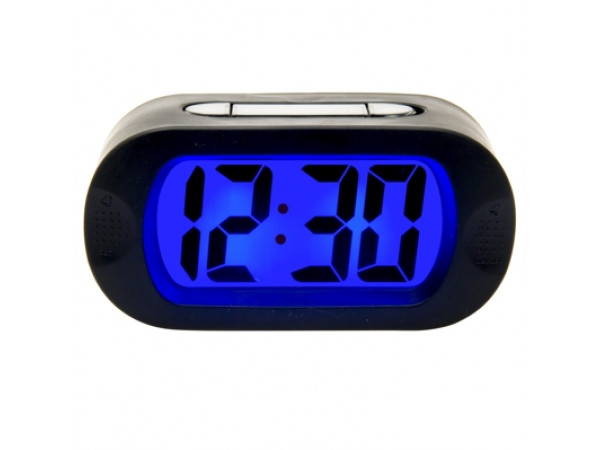 Dizajnový Led budík GUMMY čierny 14cm Dizajnový Led budík GUMMY čierny 14cm