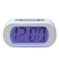 Dizajnový Led budík GUMMY biely 14cm Dizajnový Led budík GUMMY biely 14cm