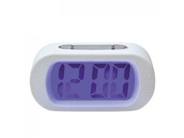 Dizajnový Led budík GUMMY biely 14cm Dizajnový Led budík GUMMY biely 14cm