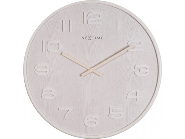 Dizajnové nástenné hodiny 3095wi Nextime Wood Wood Big 53cm Dizajnové nástenné hodiny 3095wi Nextime Wood Wood Big 53cm