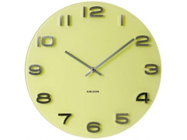 Hodiny Karlsson 5489YE Vintage okrúhle žlté 35cm Hodiny Karlsson 5489YE Vintage okrúhle žlté 35cm