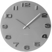 Hodiny Karlsson 5489GY Vintage okrúhle sivé 35cm Hodiny Karlsson 5489GY Vintage okrúhle sivé 35cm