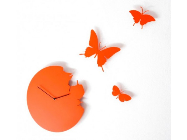 Hodiny Diamantini & Domeniconi Butterfly orange 40cm Hodiny Diamantini & Domeniconi Butterfly orange 40cm