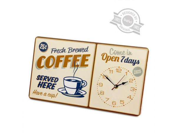 Hodiny Balvi Coffee 40cm Hodiny Balvi Coffee 40cm