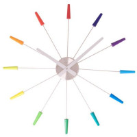Hodiny na stenu Nextime PLUG INN Farebné 60cm Hodiny na stenu Nextime PLUG INN Farebné 60cm