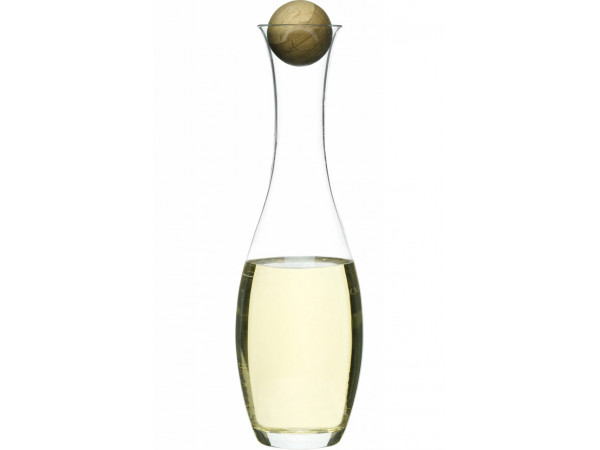 Karafa s drevenou guličkou Oval Oak 1l Karafa s drevenou guličkou Oval Oak 1l