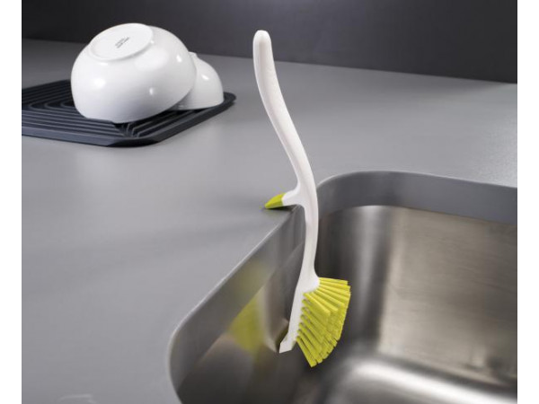 Kefa na riad Joseph Joseph Edge ™ Dish Brush, biely 85025 Kefa na riad Joseph Joseph Edge ™ Dish Brush, biely 85025