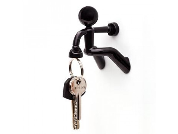 Magnetický držiak kľúčov Peleg DESIGN Key Pete, čierny Magnetický držiak kľúčov Peleg DESIGN Key Pete, čierny