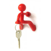 Magnetický držiak kľúčov Peleg DESIGN Key Pete, červený Magnetický držiak kľúčov Peleg DESIGN Key Pete, červený