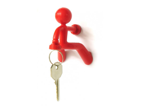 Magnetický držiak kľúčov Peleg DESIGN Key Pete, červený Magnetický držiak kľúčov Peleg DESIGN Key Pete, červený