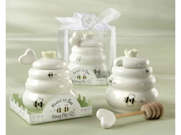 Porcelánová nádoba na med Porcelánová nádoba na med