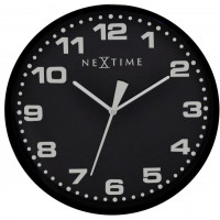 Nástenné hodiny 3053zw Nextime Dash Black 35cm Nástenné hodiny 3053zw Nextime Dash Black 35cm