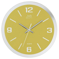 Nástenné hodiny JVD quartz N27033.2 žlté 28cm Nástenné hodiny JVD quartz N27033.2 žlté 28cm