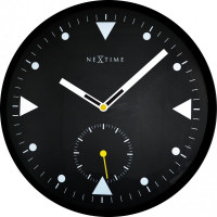 Nástenné hodiny 3049 Nextime Serious Black 32cm Nástenné hodiny 3049 Nextime Serious Black 32cm