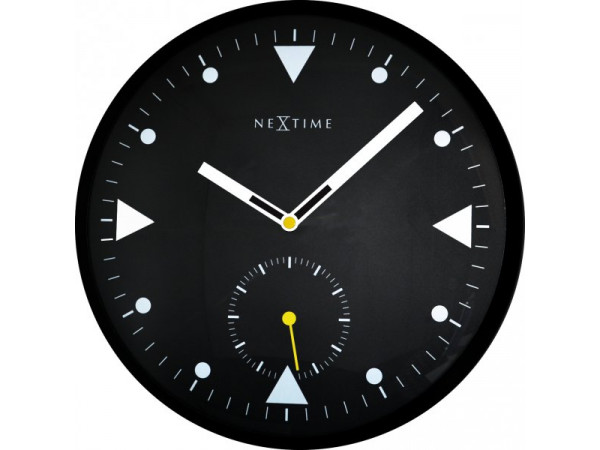 Nástenné hodiny 3049 Nextime Serious Black 32cm Nástenné hodiny 3049 Nextime Serious Black 32cm