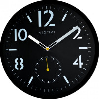 Nástenné hodiny 3050 Nextime Serious Black 32cm Nástenné hodiny 3050 Nextime Serious Black 32cm
