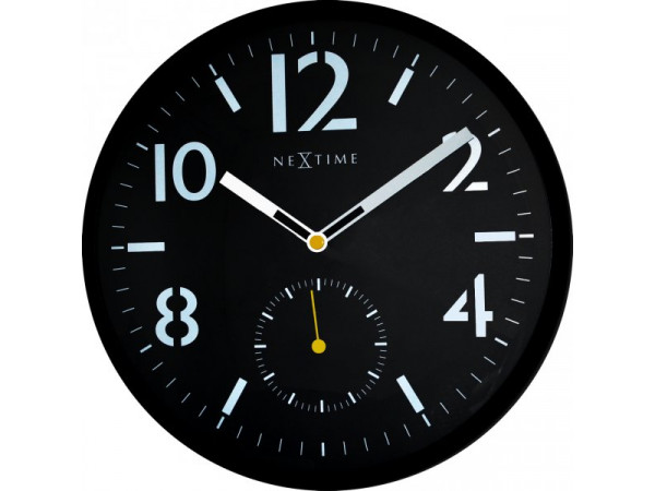 Nástenné hodiny 3050 Nextime Serious Black 32cm Nástenné hodiny 3050 Nextime Serious Black 32cm