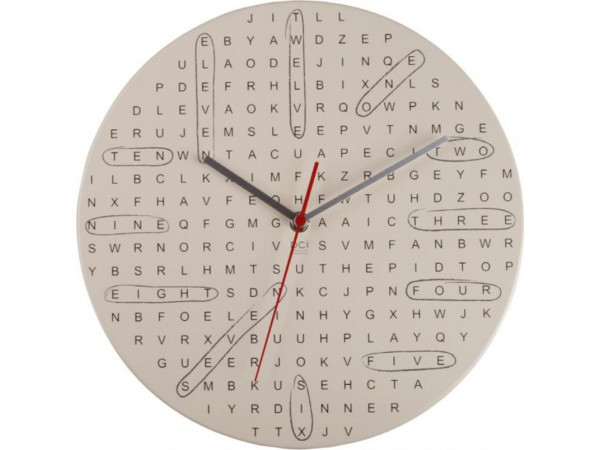 Nástenné hodiny DCI Word Search 29cm Nástenné hodiny DCI Word Search 29cm