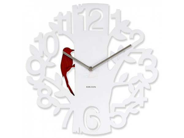 Nástenné hodiny Woodpecker 5393WH Karlsson 42cm Nástenné hodiny Woodpecker 5393WH Karlsson 42cm