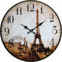 Nástenné hodiny hl tour Eiffel 34cm