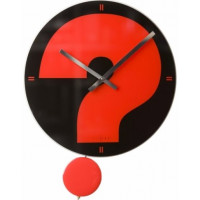 Nástenné hodiny Fisura Red question Nástenné hodiny Fisura Red question