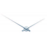 Nástenné hodiny Nextime Hands silver 90cm Nástenné hodiny Nextime Hands silver 90cm