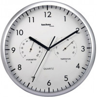 Nástenné hodiny s teplomerom a vlhkomerom Techno Line, 26 cm Nástenné hodiny s teplomerom a vlhkomerom Techno Line, 26 cm