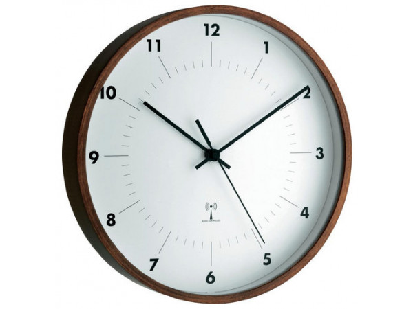 Nástenné DCF hodiny TFA Wood 26 cm Nástenné DCF hodiny TFA Wood 26 cm