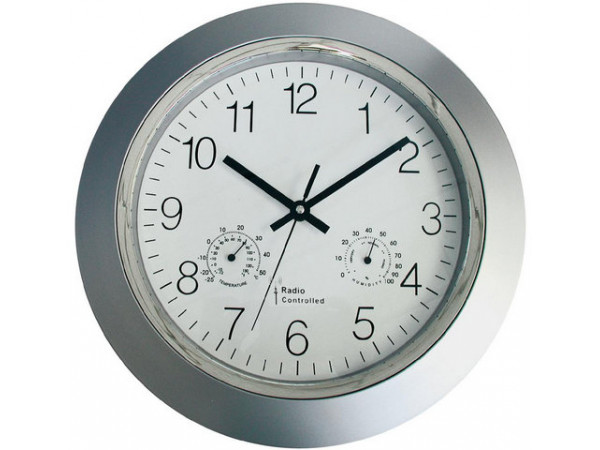 Nástenné DCF hodiny s teplomerom a vlhkomerom 160, 34cm Nástenné DCF hodiny s teplomerom a vlhkomerom 160, 34cm