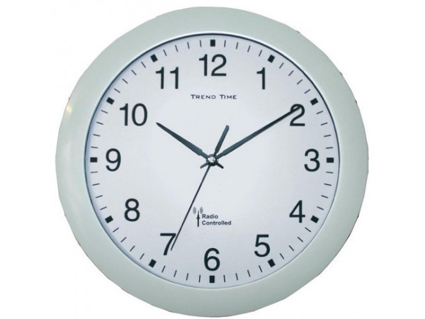 Nástenné DCF hodiny Trend Line, biela 30 cm Nástenné DCF hodiny Trend Line, biela 30 cm