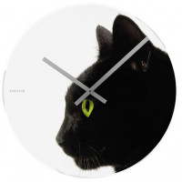 Nástenné hodiny 4474 Karlsson, Furry Friends Kitty, 40cm Nástenné hodiny 4474 Karlsson, Furry Friends Kitty, 40cm
