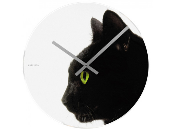 Nástenné hodiny 4474 Karlsson, Furry Friends Kitty, 40cm Nástenné hodiny 4474 Karlsson, Furry Friends Kitty, 40cm