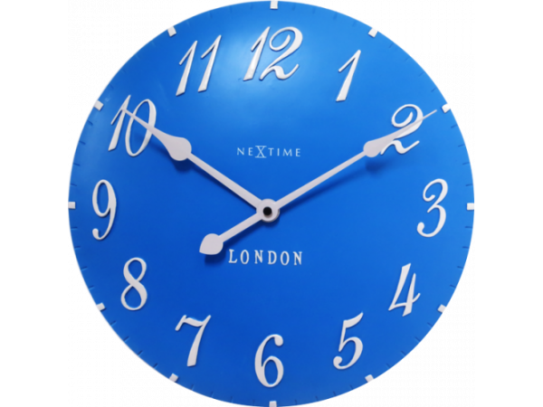 Nástenné hodiny 3084bl Nextime v aglickém retro štýle 35cm Nástenné hodiny 3084bl Nextime v aglickém retro štýle 35cm