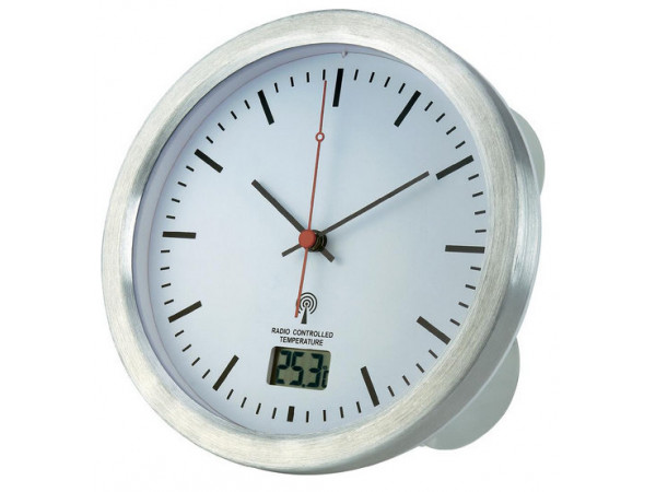 Nástenné DCF hodiny do kúpelne, Renkforce, 17 cm Nástenné DCF hodiny do kúpelne, Renkforce, 17 cm