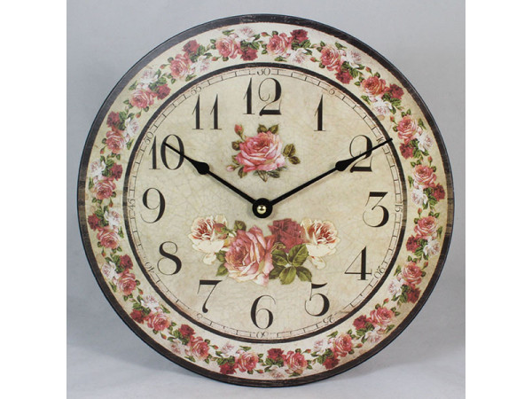 Nástenné hodiny HLC, Rose, 30cm Nástenné hodiny HLC, Rose, 30cm