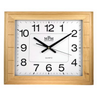 Nástenné hodiny MPM, 2496.53 - svetlé drevo, 45cm Nástenné hodiny MPM, 2496.53 - svetlé drevo, 45cm
