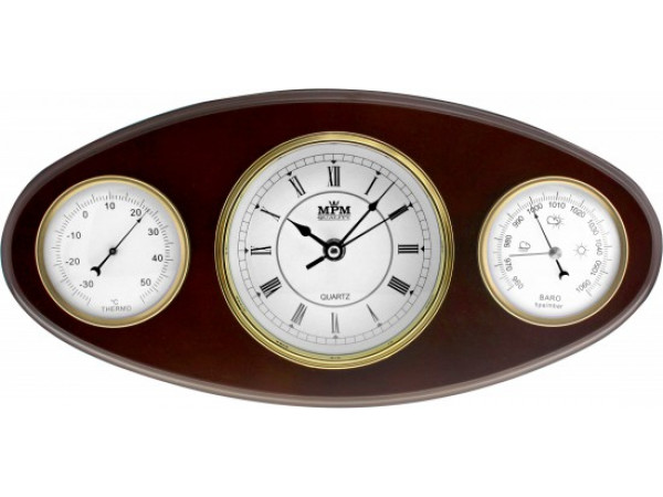 Nástenné hodiny MPM, 2698.54 - tmavé drevo, 37cm Nástenné hodiny MPM, 2698.54 - tmavé drevo, 37cm