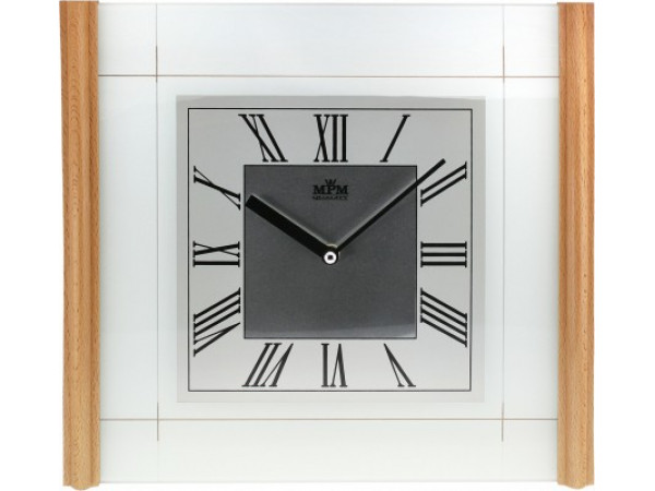 Nástenné hodiny MPM, 2715.53 - svetlé drevo, 33cm Nástenné hodiny MPM, 2715.53 - svetlé drevo, 33cm