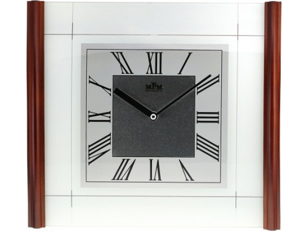 Nástenné hodiny MPM, 2715.54 - tmavé drevo, 33cm Nástenné hodiny MPM, 2715.54 - tmavé drevo, 33cm