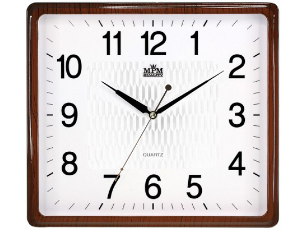 Nástenné hodiny MPM, 2929.5000.SW - hnedá/biela, 36cm Nástenné hodiny MPM, 2929.5000.SW - hnedá/biela, 36cm
