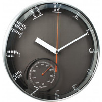 Nástenné hodiny MPM, 3083.7090 - strieborná/čierna, 30cm Nástenné hodiny MPM, 3083.7090 - strieborná/čierna, 30cm