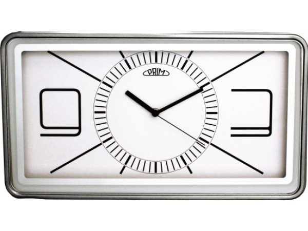 Nástenné hodiny PRIM, 3056.00 - biela, 46cm Nástenné hodiny PRIM, 3056.00 - biela, 46cm