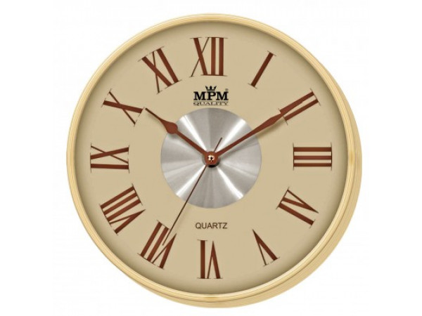 Nástenné hodiny MPM, 2 2976.51.H - hnedá svetlá, 30cm Nástenné hodiny MPM, 2 2976.51.H - hnedá svetlá, 30cm